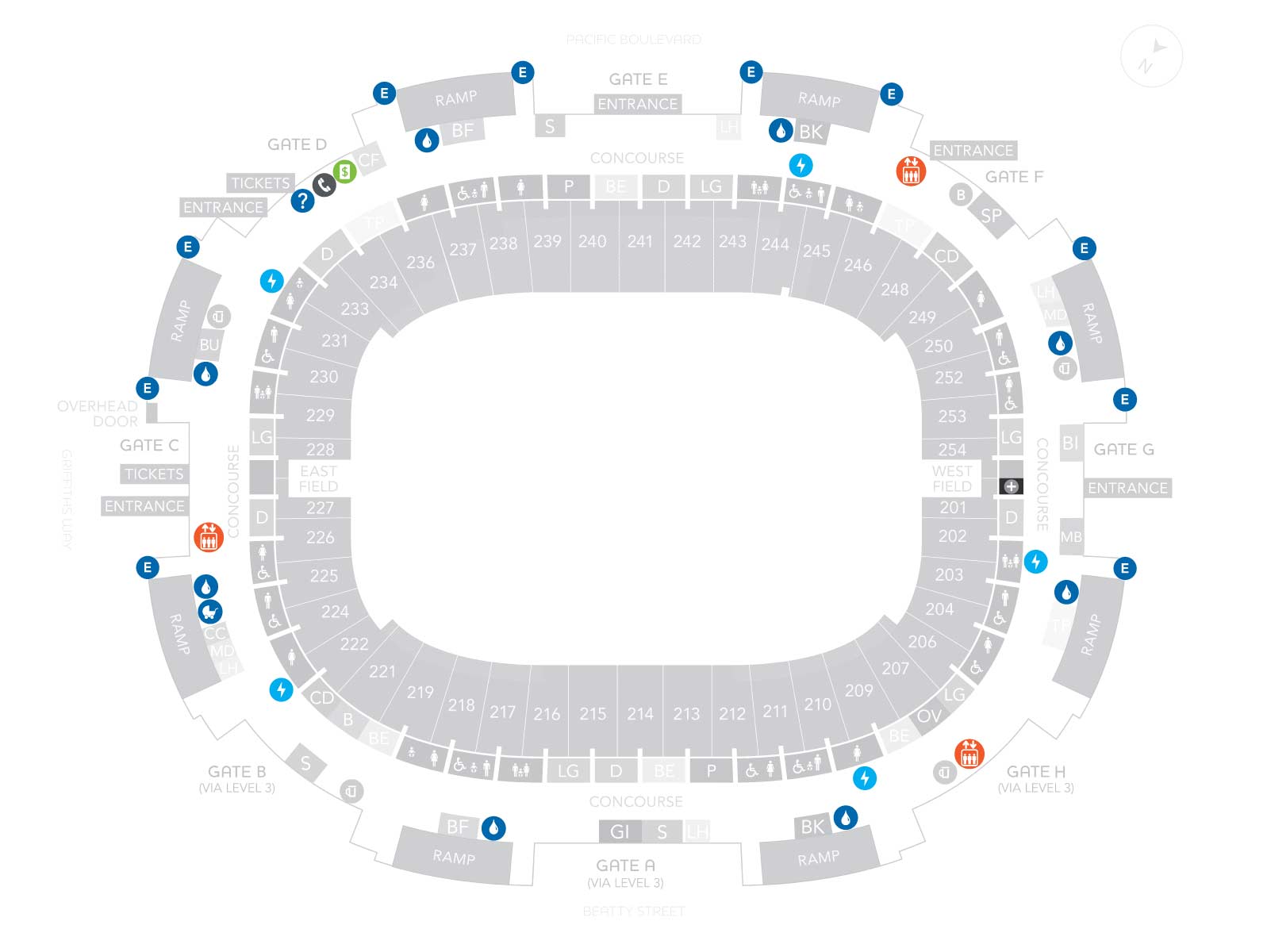 Stadium Map BC Place